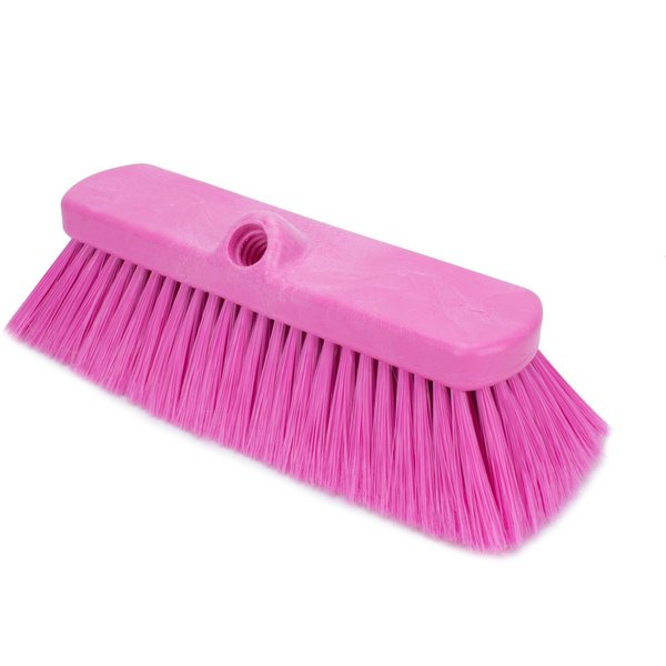 2.5 in W Flo-Thru Brush, Pink, Polypropylene
