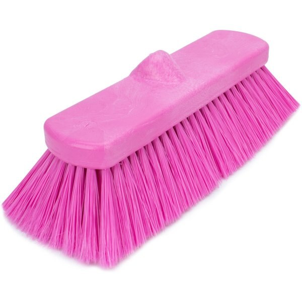 2.5 in W Flo-Thru Brush, Pink, Polypropylene