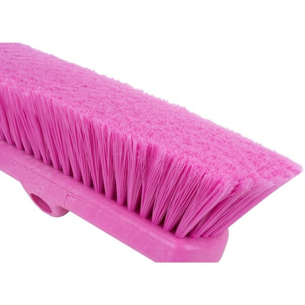 2.5 in W Flo-Thru Brush, Pink, Polypropylene