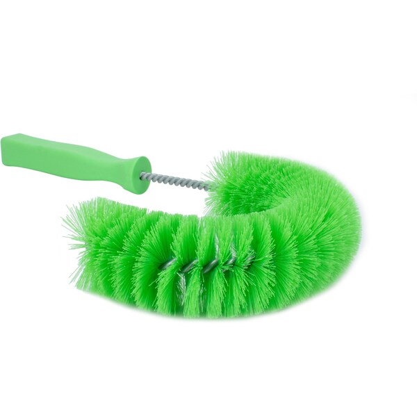 5 in W Clean-in-Place Hook Brush, Lime, Polyethylene