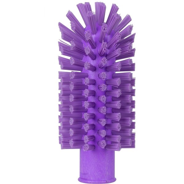 2.5 in W Pipe and Valve Brush, Purple, Polypropylene