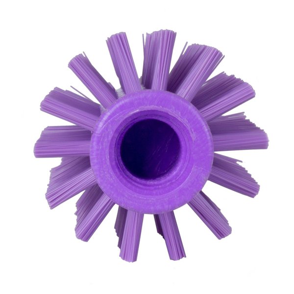 2.5 in W Pipe and Valve Brush, Purple, Polypropylene