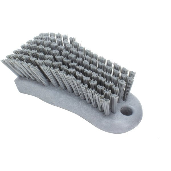 2.5 in W Hand Scrub Brush, Gray, Polypropylene