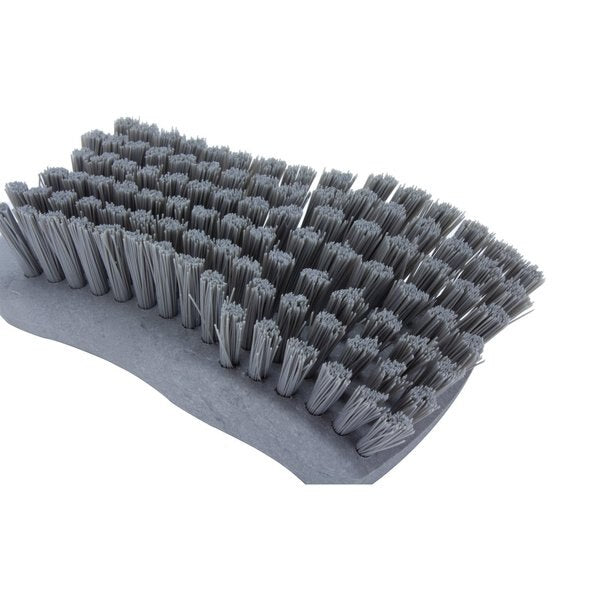 2.5 in W Hand Scrub Brush, Gray, Polypropylene