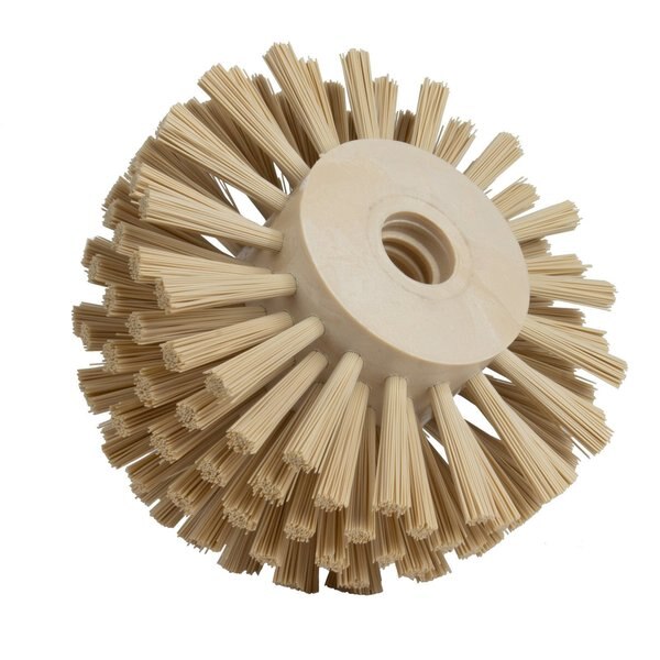 5 in W Pipe and Valve Brush, Tan, Polypropylene