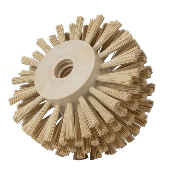 5 in W Pipe and Valve Brush, Tan, Polypropylene