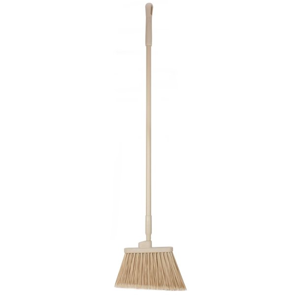 12 in W Angle Broom, Tan, Polypropylene