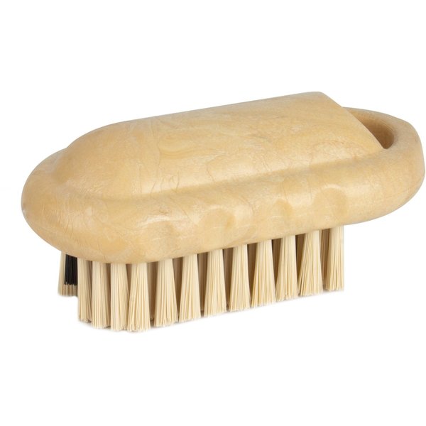 2.25 in W Hand and Nail Brush, Tan, Polypropylene
