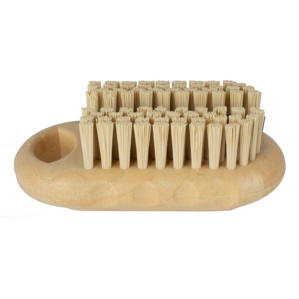 2.25 in W Hand and Nail Brush, Tan, Polypropylene