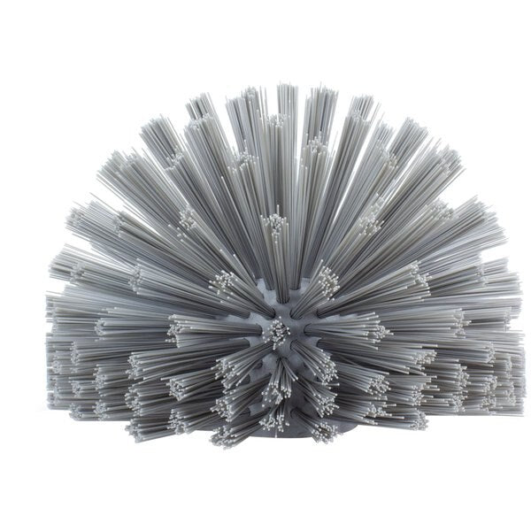 8 in W Pipe and Valve Brush, Gray, Polypropylene