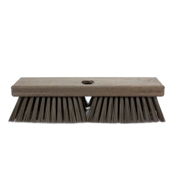 2.5 in W Deck Scrub, Brown, Polypropylene