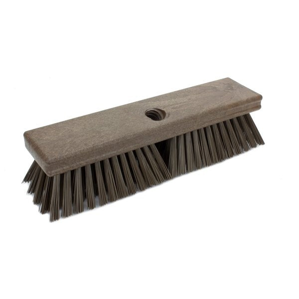 2.5 in W Deck Scrub, Brown, Polypropylene