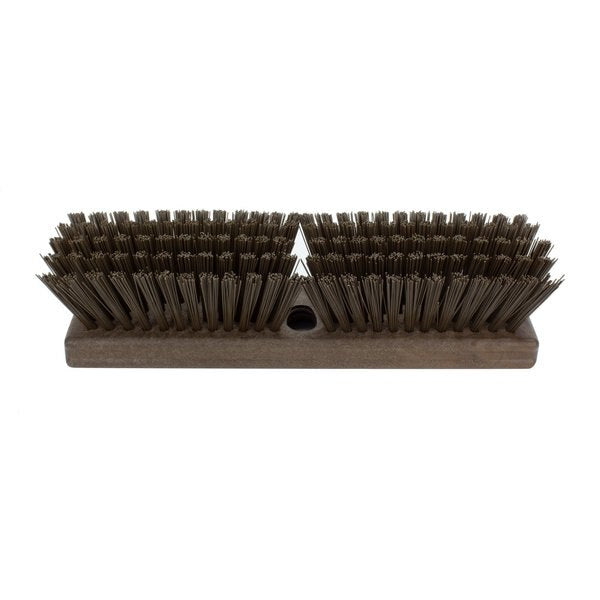 2.5 in W Deck Scrub, Brown, Polypropylene