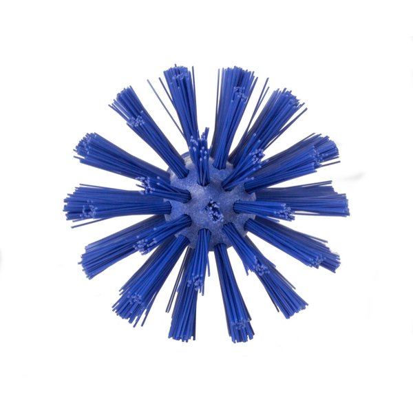 3.5 in W Pipe and Valve Brush, Blue, Polypropylene