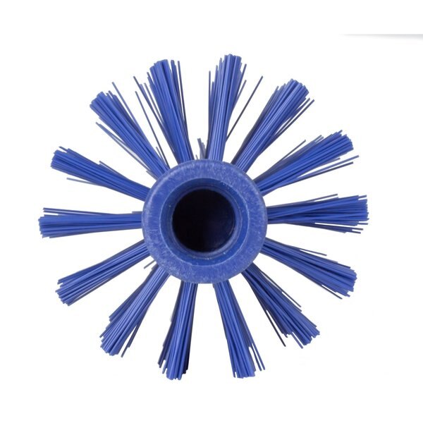 3.5 in W Pipe and Valve Brush, Blue, Polypropylene