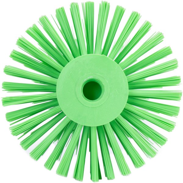 6 in W Pipe and Valve Brush, Lime, Polypropylene
