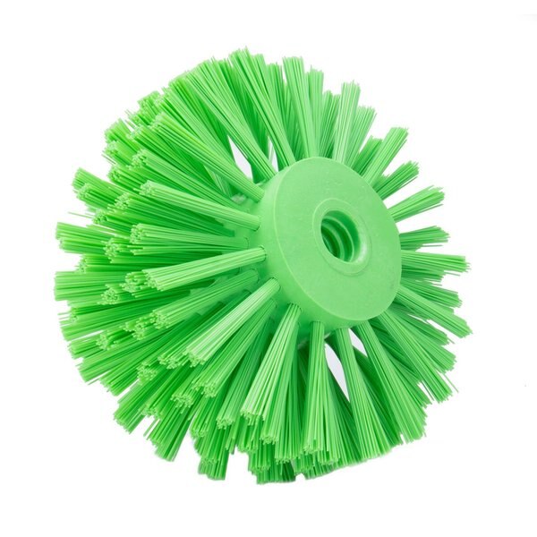 6 in W Pipe and Valve Brush, Lime, Polypropylene