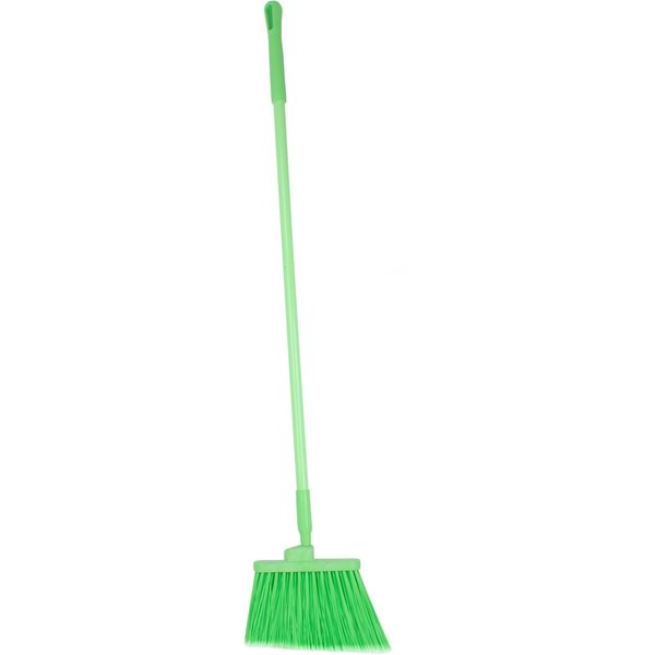 12 in W Angle Broom, Lime, Polypropylene