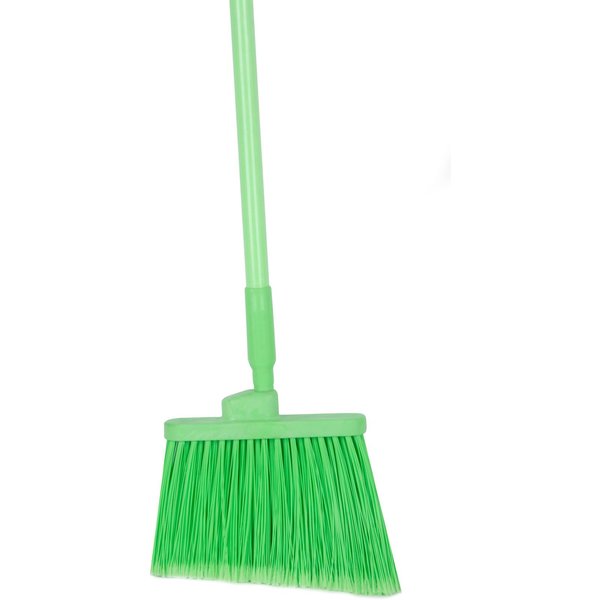 12 in W Angle Broom, Lime, Polypropylene