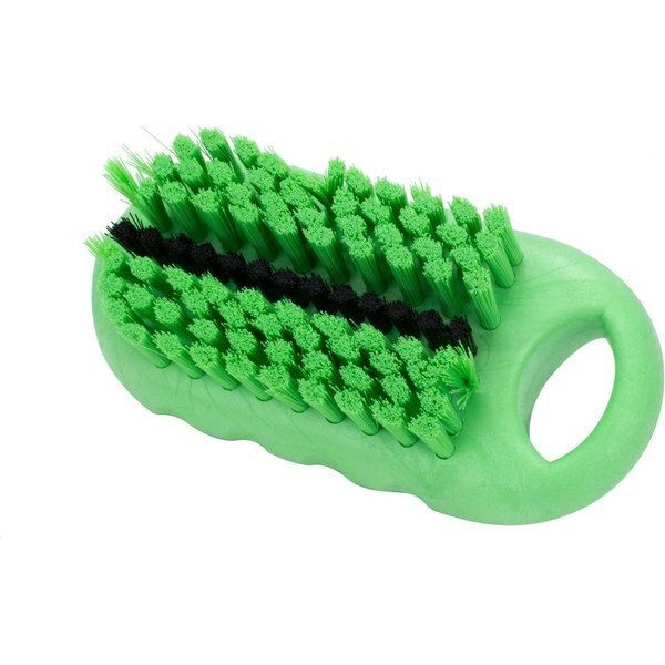 2.25 in W Hand and Nail Brush, Lime, Polypropylene