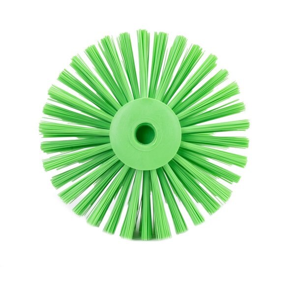 7 in W Pipe and Valve Brush, Lime, Polypropylene