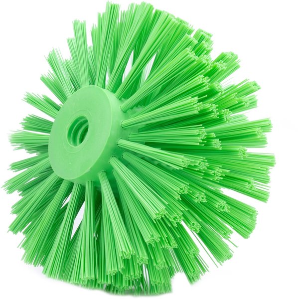 7 in W Pipe and Valve Brush, Lime, Polypropylene