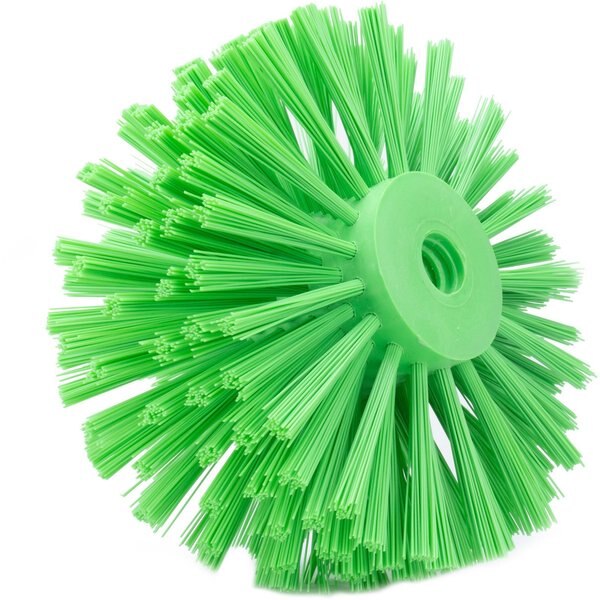 7 in W Pipe and Valve Brush, Lime, Polypropylene