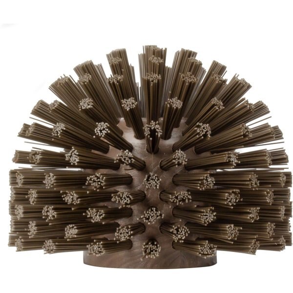 5 in W Pipe and Valve Brush, Brown, Polypropylene