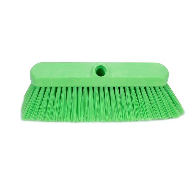 2.5 in W Flo-Thru Brush, Lime, Polypropylene