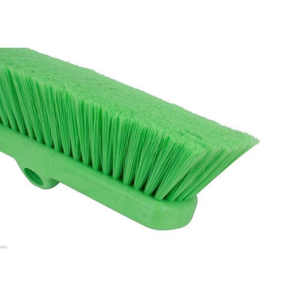 2.5 in W Flo-Thru Brush, Lime, Polypropylene
