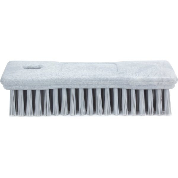 2.5 in W Hand Scrub Brush, Gray, Polypropylene
