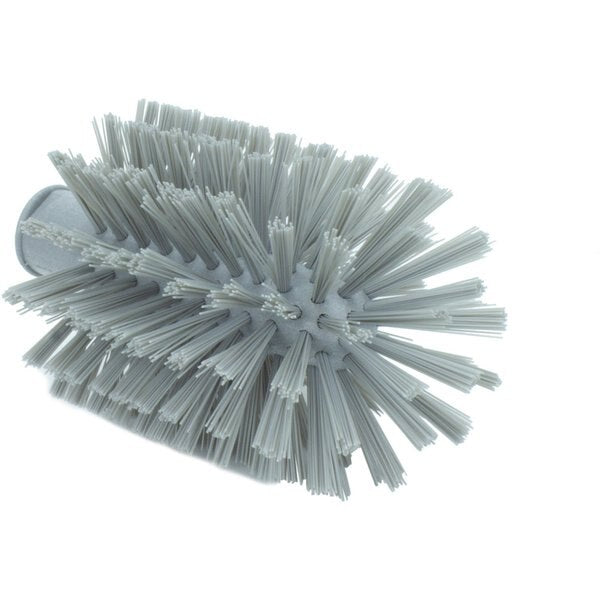 4 in W Pipe and Valve Brush, Gray, Polypropylene