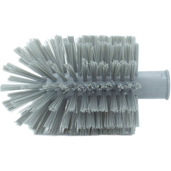 4 in W Pipe and Valve Brush, Gray, Polypropylene