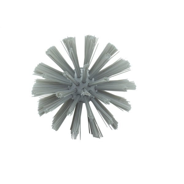 4 in W Pipe and Valve Brush, Gray, Polypropylene