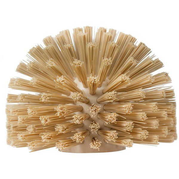 6 in W Pipe and Valve Brush, Tan, Polypropylene