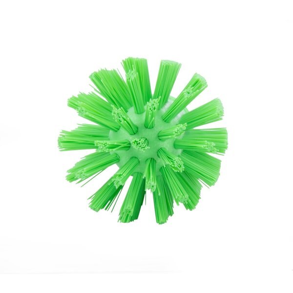 2.5 in W Pipe and Valve Brush, Lime, Polypropylene