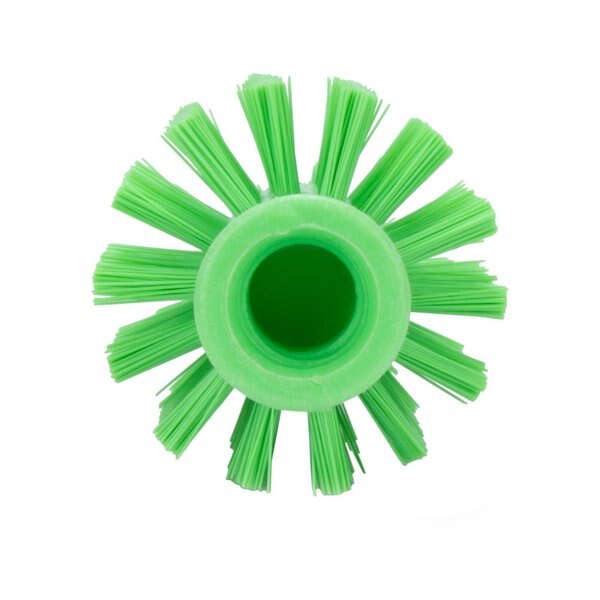 2.5 in W Pipe and Valve Brush, Lime, Polypropylene