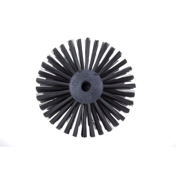 7 in W Pipe and Valve Brush, Black, Polypropylene