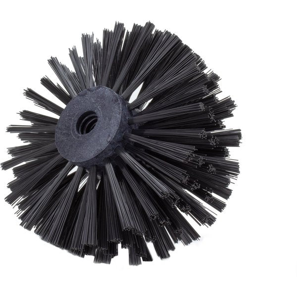 7 in W Pipe and Valve Brush, Black, Polypropylene