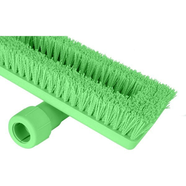 3.5 in W Swivel Scrub Brush, Lime, Polypropylene