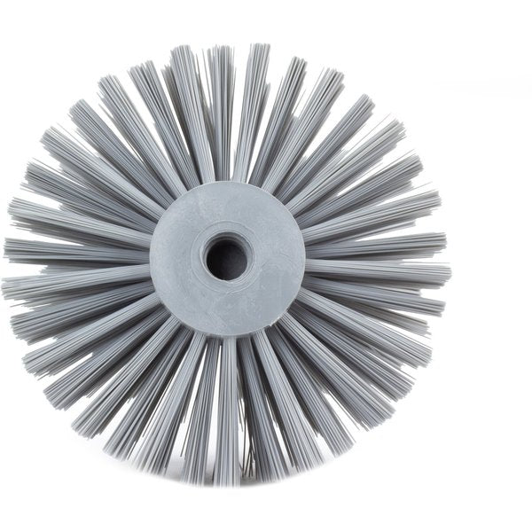 7 in W Pipe and Valve Brush, Gray, Polypropylene