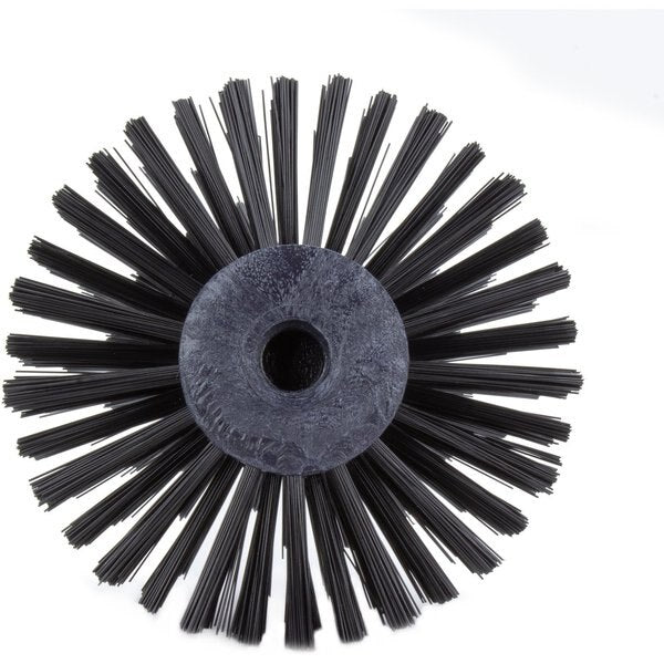 6 in W Pipe and Valve Brush, Black, Polypropylene