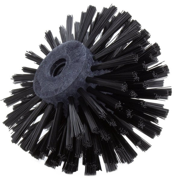 6 in W Pipe and Valve Brush, Black, Polypropylene