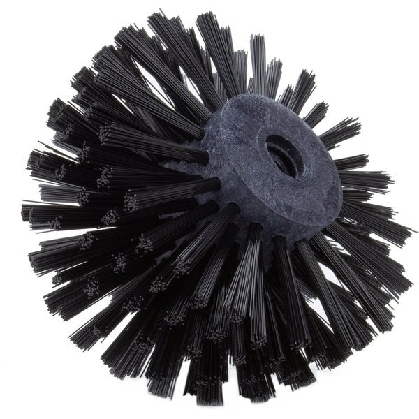 6 in W Pipe and Valve Brush, Black, Polypropylene