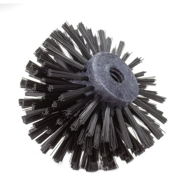5 in W Pipe and Valve Brush, Black, Polypropylene