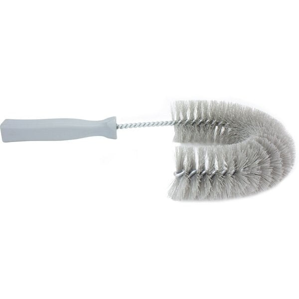 5 in W Clean-in-Place Hook Brush, Gray, Polyethylene