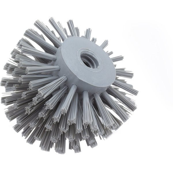 5 in W Pipe and Valve Brush, Gray, Polypropylene