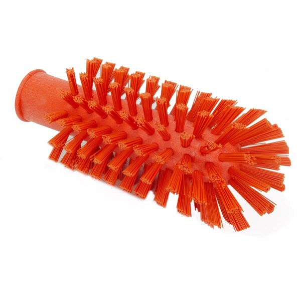 2.5 in W Pipe and Valve Brush, Orange, Polypropylene