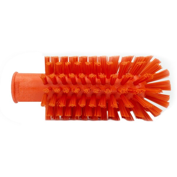 2.5 in W Pipe and Valve Brush, Orange, Polypropylene