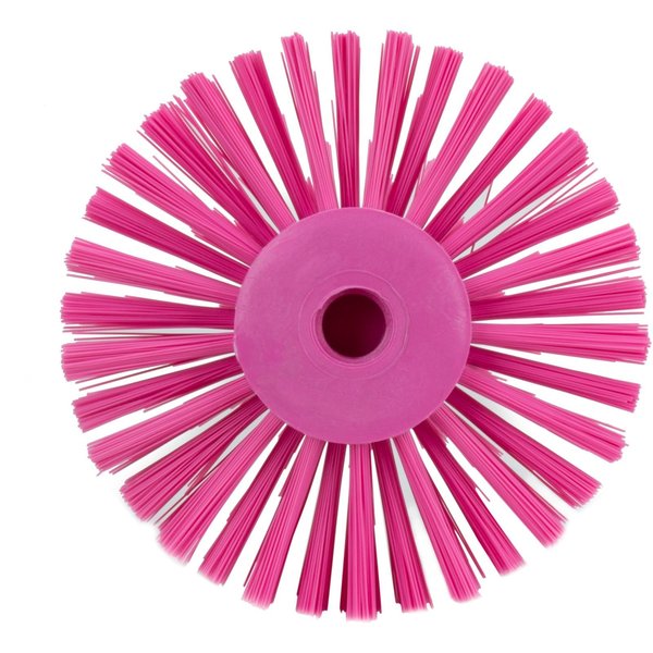 6 in W Pipe and Valve Brush, Pink, Polypropylene